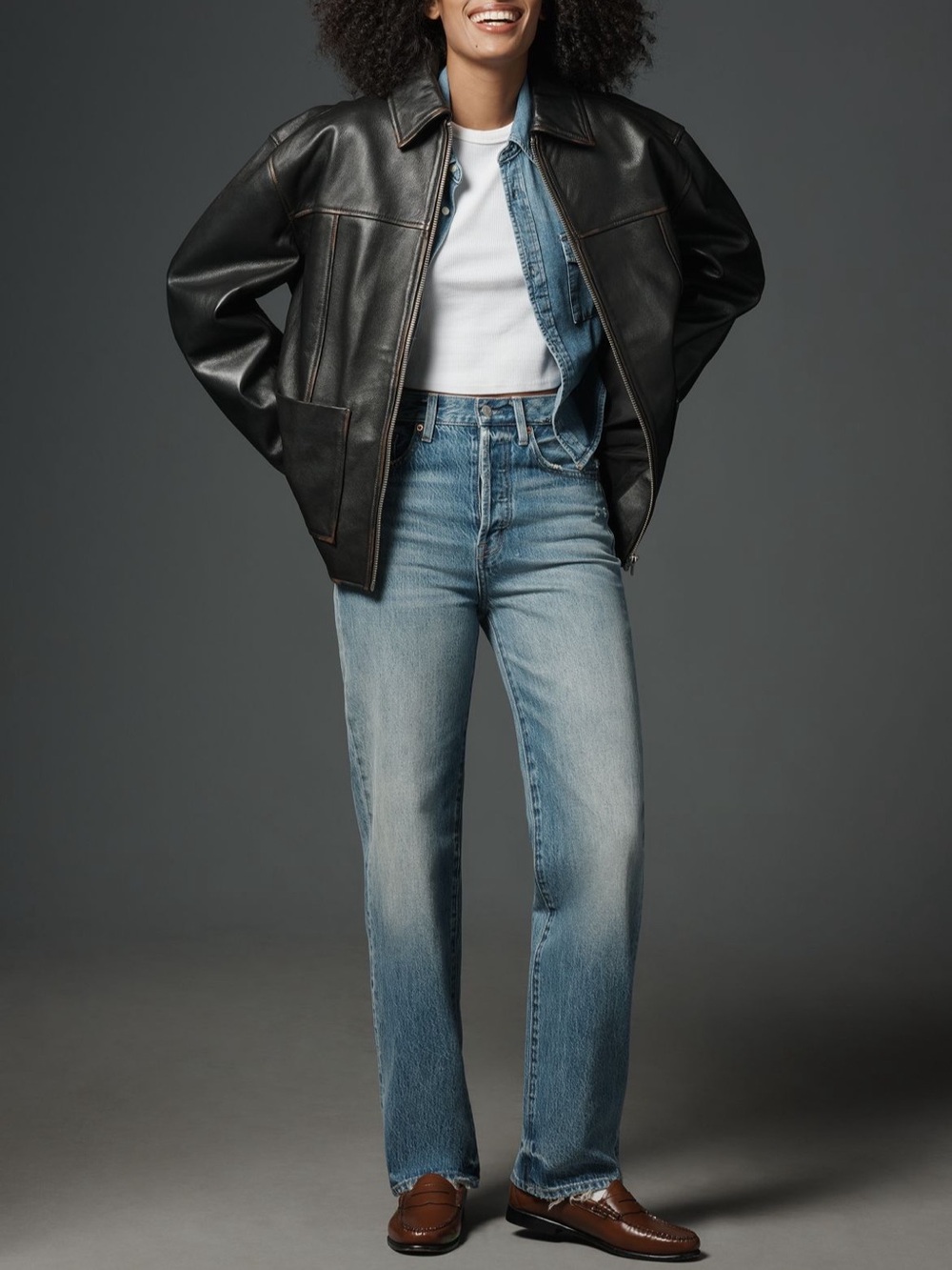 Pistola Cassie High Rise Straight-Leg Jeans